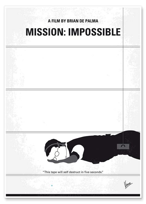 Mission Impossible Anglais De Chungkong En Poster Tableau Sur Toile