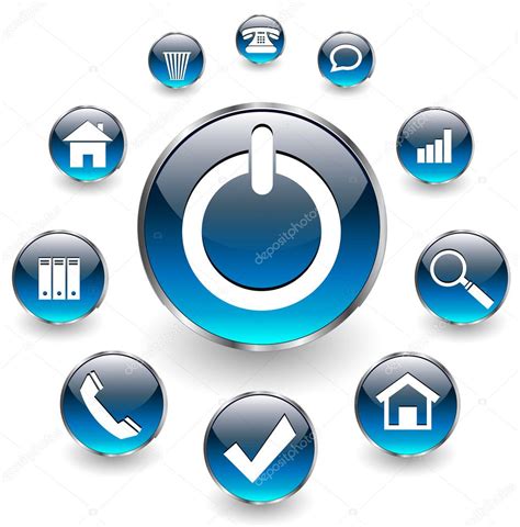 Web Icons Buttons Set — Stock Vector © Cobalt88 2498368