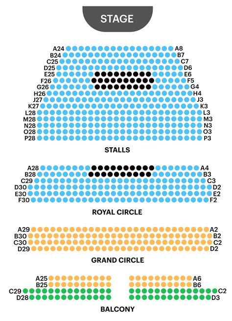 Victoria Palace Theater Seating Plan Elcho Table