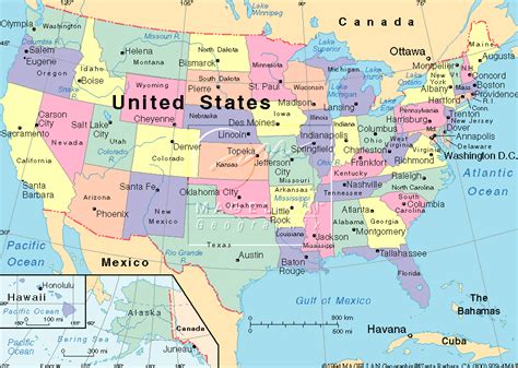 Mapa De La Usa