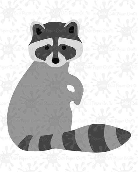 Raccoon Clipart Raccoon Svg File Woodland Animal Clipart Etsy 日本