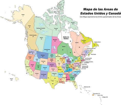 Sint Tico Foto Mapa De Canad Y Estados Unidos Con Nombres Cena Hermosa