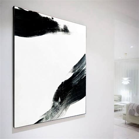 Black And White Painting Original Art Abstract Painting Gold Painting