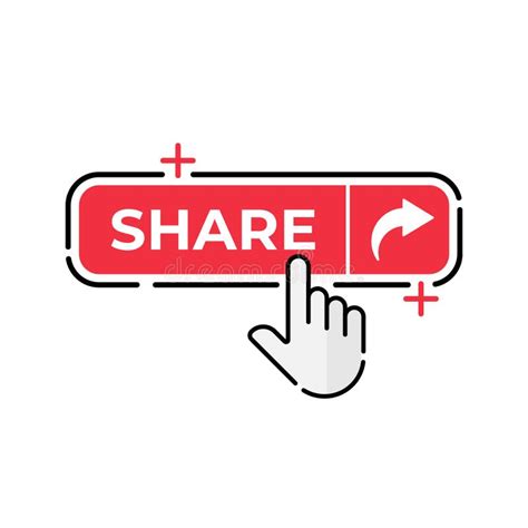 Share Button Icon Vector For Social Media Share Icon Button Vector