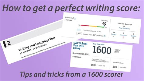 How To Get A Perfect Score On The Sat Writing Section Tips From A 1600