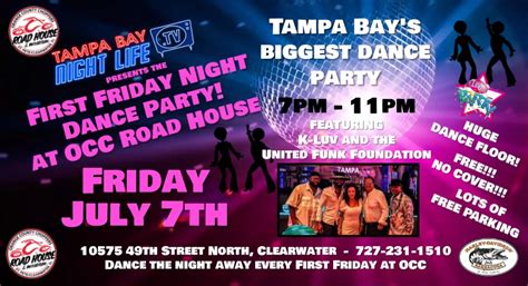 First Friday Night Dance Party Tampa Bay Night Life