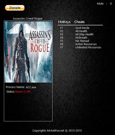 Assassins Creed Rogue Trainer 6 1 0 MrAntiFun GamesRead Com