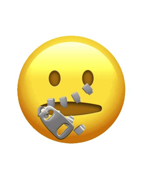 An Emoticive Smiley Face With Some Tools Sticking Out Of Its Mouth