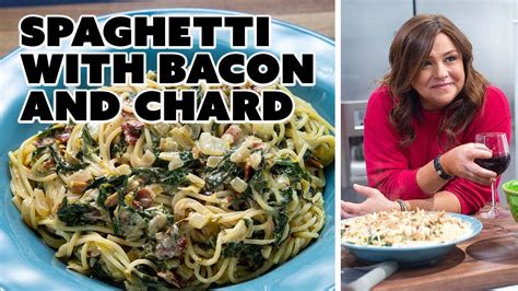 Rachael Ray Makes Spaghetti With Bacon And Chard 30 Minute Meals With