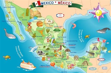Mexico Map For Kids Zip Code Map