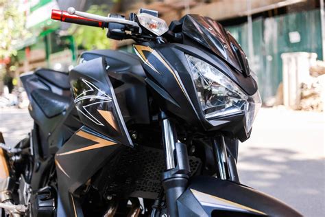 Kawasaki Z300 Black Matte Golden Lighting Decalpro Store