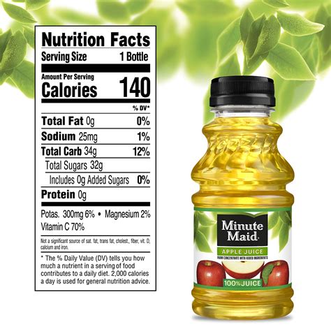 Apple Juice Nutrition Facts Ubicaciondepersonascdmxgobmx