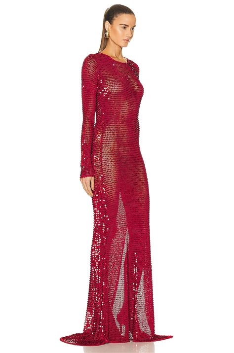 Retrofete Alexa Dress In Red Fwrd