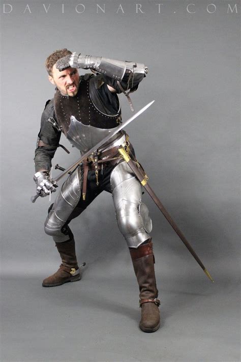 15th Century Knight STOCK XV By PhelanDavion Sword Poses Human Poses