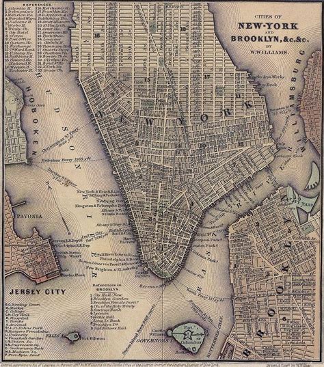 Hipnotyzujący Nowy Jork Photo New York City Map City Maps Lower