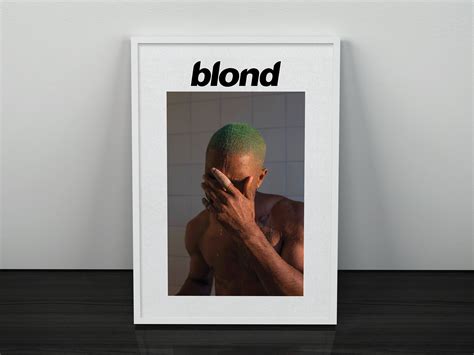 Blonde Album Cover Poster Frank Ocean Prints 33x48 Cm Etsy