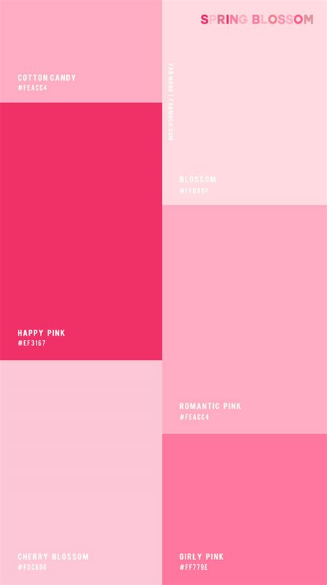 Pink Spring Blossom ― Colour Combo 42 1 Fab Mood Wedding Colours