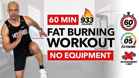60 Min Intense Fat Burning Hiit Workout Burn 933 Calories No