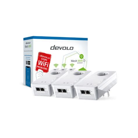 Devolo 08764 Adaptador De Red Powerline 1200 Mbits Ethernet Wifi Blanco 3 Piezas