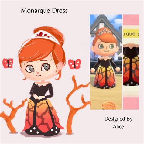 Ac New Horizons Custom Designs On Instagram Beautiful Monarch Dress