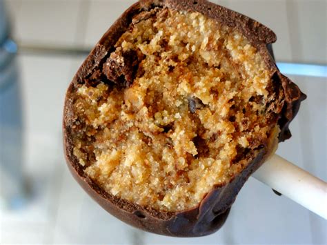 Ladle level spoonfuls of batter into the hot oil (12 cm deep) and bake until brown on both sides, before removing from oil. Chocolate-Chip Cookie Dough Cake Pops - ChefPriyanka