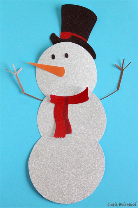 snowman template  printable crafts unleashed