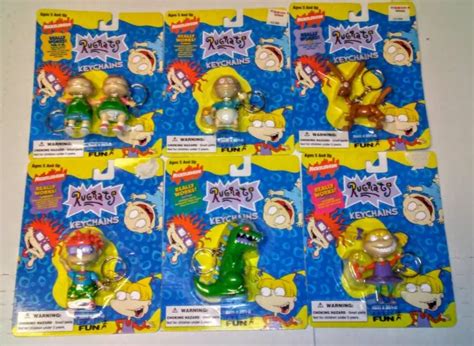 Rugrats Keychain Moc Lot Reptar Tommy Angelica Phil And Lil Chuckie Spike 1997 3999 Picclick