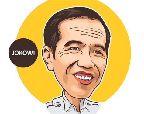 Contoh Gambar Karikatur Jokowi Coretan Karya