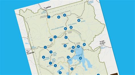 A Quick Overview Map Of Yellowstone National Park