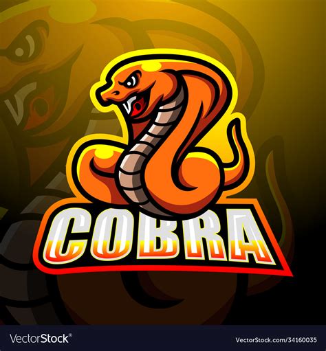 Cobra Mascot Esport Logo Design Royalty Free Vector Image