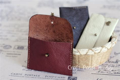 Leather Coin Purse Free Tutorial Craft Passion