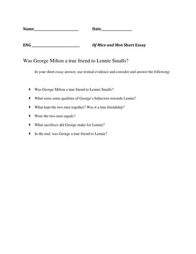 Of Mice And Men Worksheets Teaching Resources