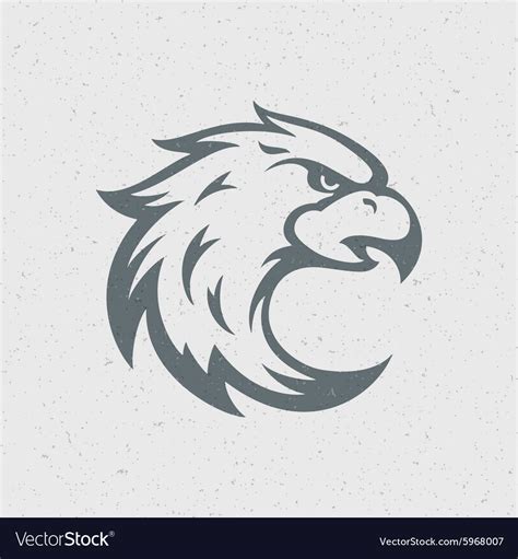 Eagle Head Logo Emblem Template Royalty Free Vector Image