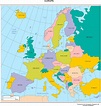 Europe Countries Map : Map of European countries in 2023 by GDP per ...