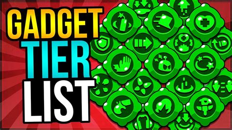 This tier list is shared and maintained by kairostime. PROS RANK GADGETS BEST TO WORST! Gadget Tier List for ...