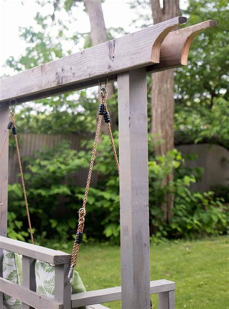How To Build A Porch Swing Stand And How To Hang A Porch Swing Gina Michele