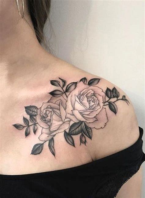30 Delicate Flower Tattoo Ideas Rose Shoulder Tattoo