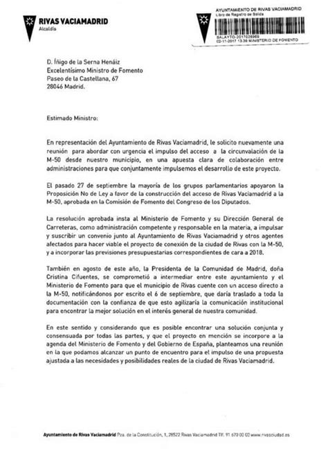 Ejemplo Carta Al Alcalde