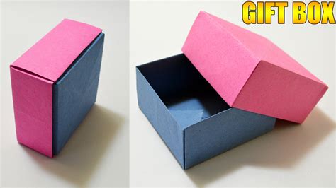 Origami T Box With Cover Easy Youtube