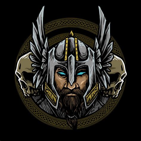 Download transparent vikings logo png for free on pngkey.com. Viking nordic logo Vector | Premium Download