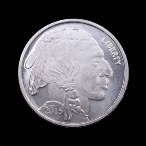2015 1oz One Ounce American Buffalo Fine Silver 999 Indian Head Coin