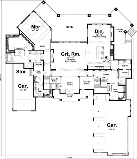 One story house plans are striking in their variety. 1 1/2 Story Craftsman House Plan | Southdale