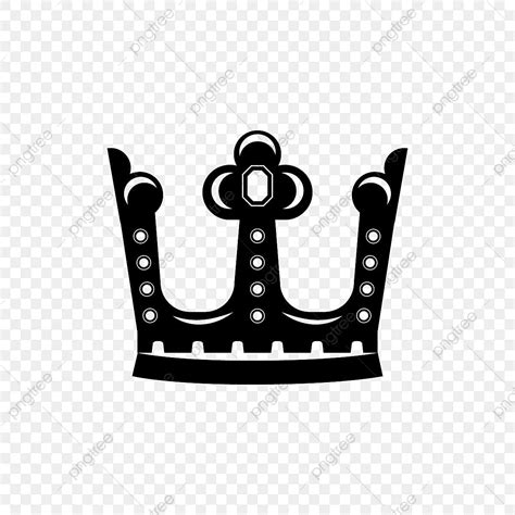 Royal King Crown Silhouette Png Transparent Black Royal King Crown