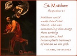Feast Day: St. Matthew, the apostle : By Hand, With Heart