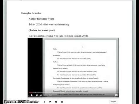 When citing a movie using the american psychological association (apa) citation method, you follow the same basic format as you would for a when you mention a movie in text, you typically want to follow that mention with a parenthetical citation. Apa in text video citation. APA Format Guide & FREE ...