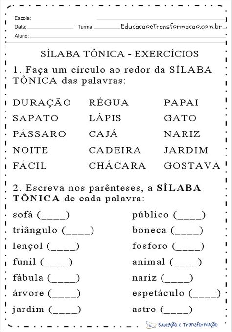 Qual A Sílaba Tônica De Sabonete