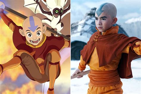 Avatar The Last Airbender Live Action Cast Compared To Cartoon