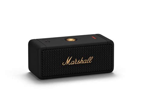 Marshall Emberton Portable Bluetooth Speaker Black And Brass