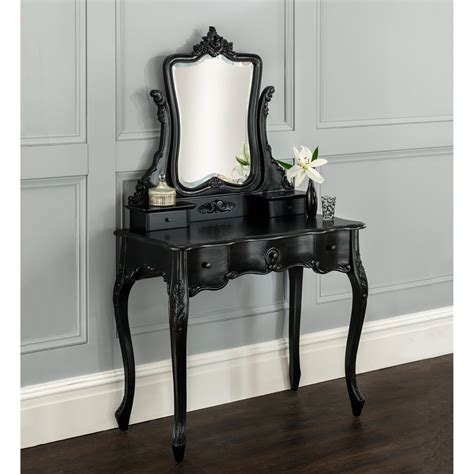 la rochelle antique french dressing table black