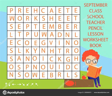 Educational Game For Children Word Search Puzzle Kids